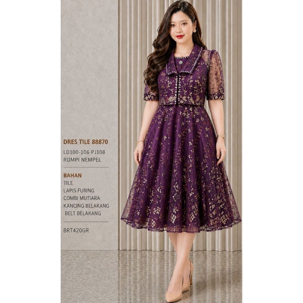 DRES TILE MOTIF MANIK MUTIARA BANGKOK 88870