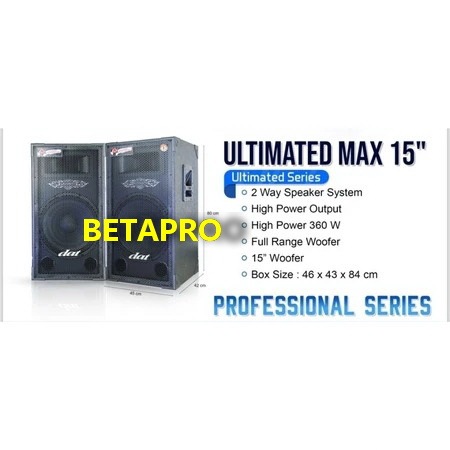 Speaker pasif 15 inch dat ultimate 15 pro max pasiv sound system ds1570