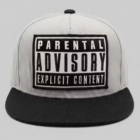 PREMI3R "Parental Advisory" Snapback Caps (strep - adjustable)