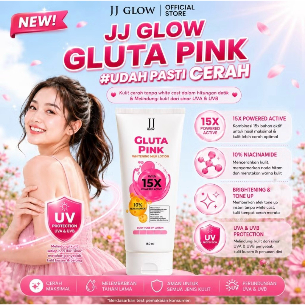 JJ GLOW GLUTA PINK BODY LOTION