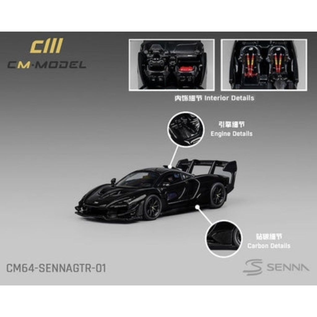Cm Model Mclaren Senna GTR Black