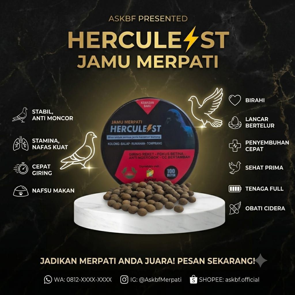jamu herbal merpati jamu Hercules penambah stamina merpati jamu merpati kolong dan balap