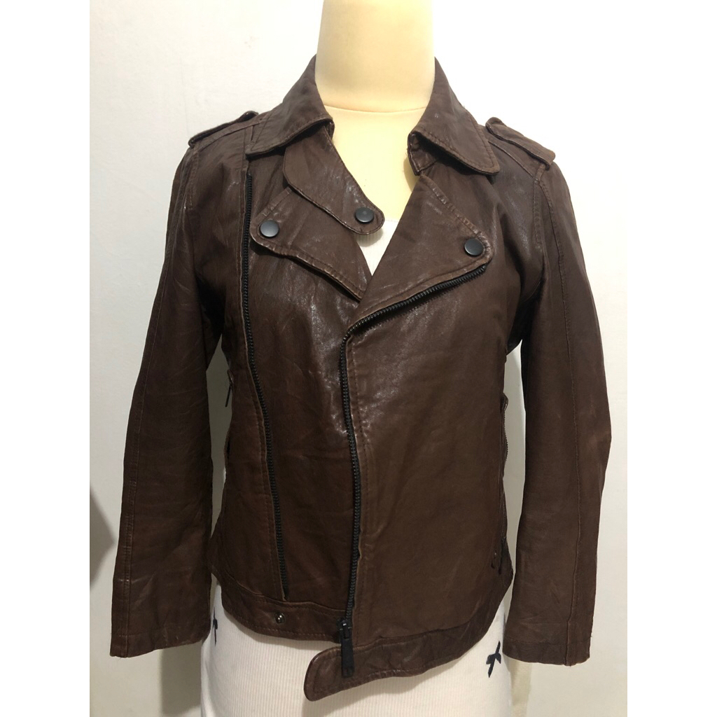 Jaket kulit asli leather jacket
