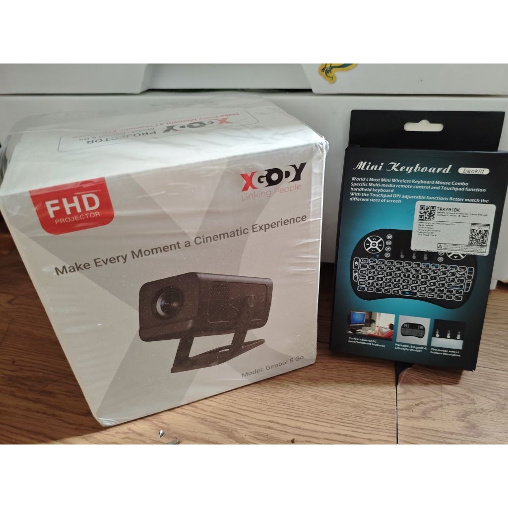 proyektor XGODY GIMBAL 5 GO + Mini Keyboard taffware