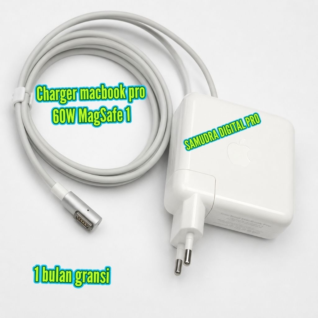 Adaptor/charger macbook pro 60W MagSafe 1 tahun 2010 2012
