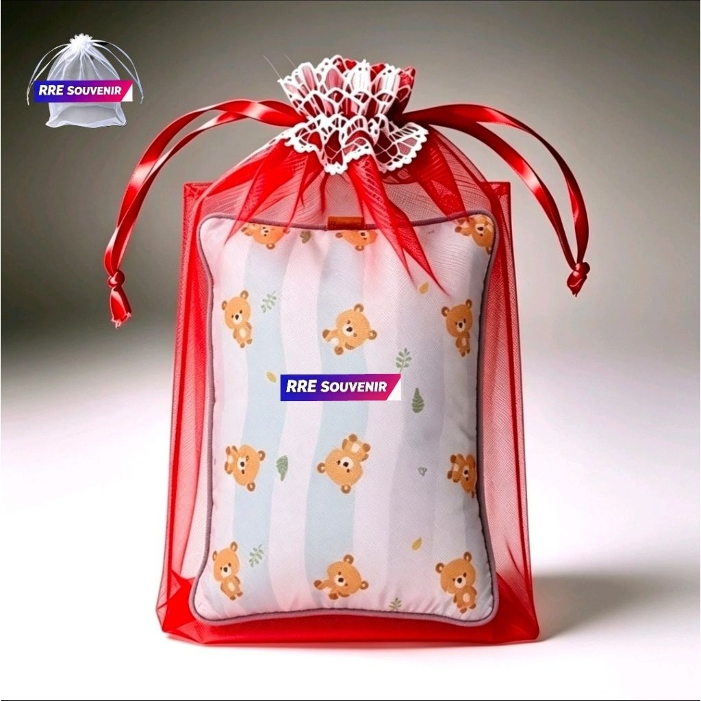 Kantong Tile Souvenir bantal LxP 30x40 Cm (1 Pcs) | Kantong Tile Serut | Bungkus Souvenir Pernikahan
