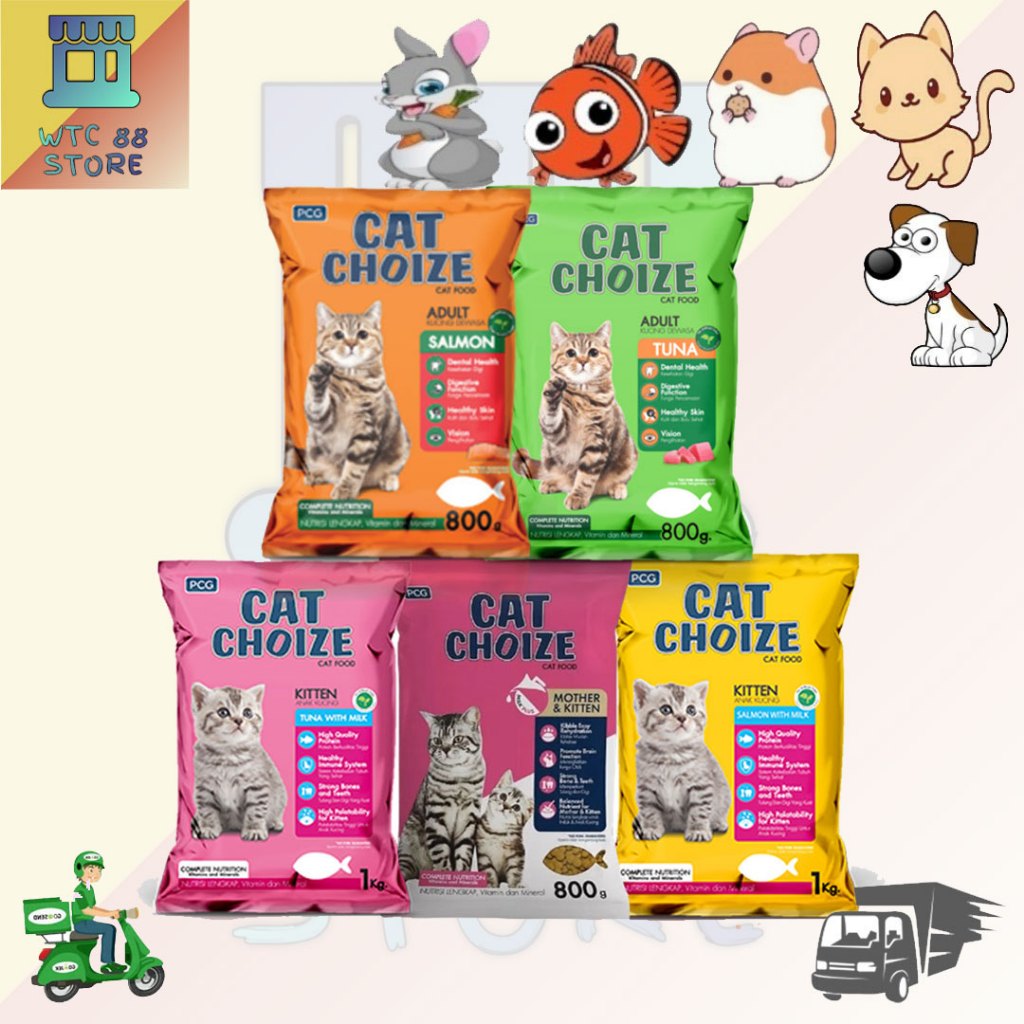 Makanan Kucing Kering CAT CHOIZE TUNA - SALMON Mother Kitten Adult 7KG 8KG