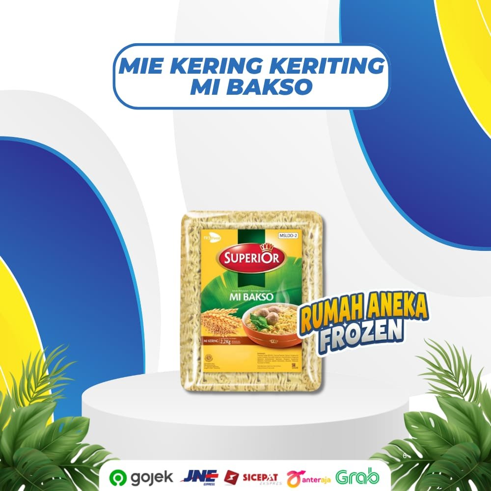 Mie Kering Keriting Mie Bakso Baso Superior/MIE SUPERIOR BAL