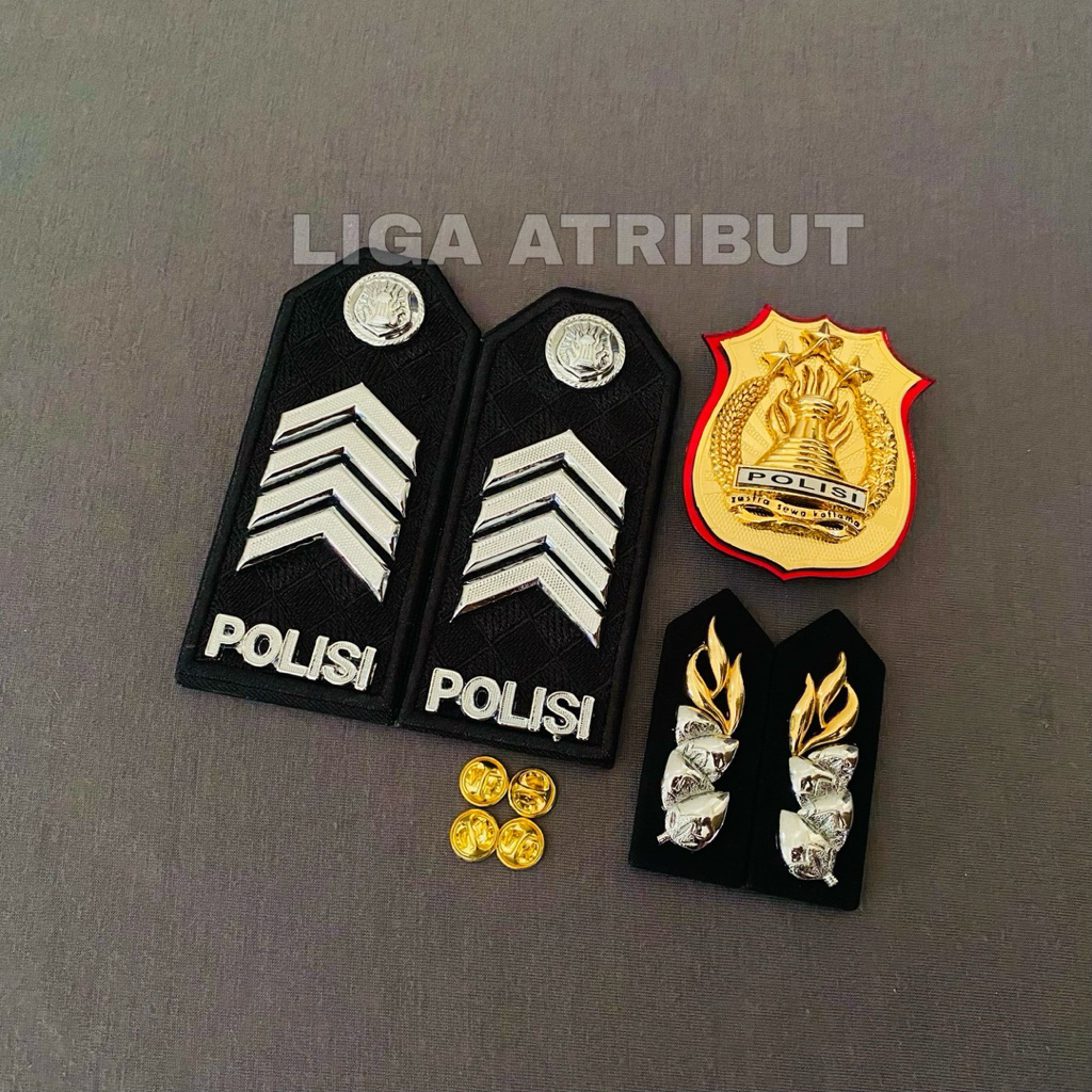 SET KOMPLIT PANGKAT BRIPKA PDU / PANGKAT BRIPKA PDU POLRI / PANGKAT BRIPKA PDU