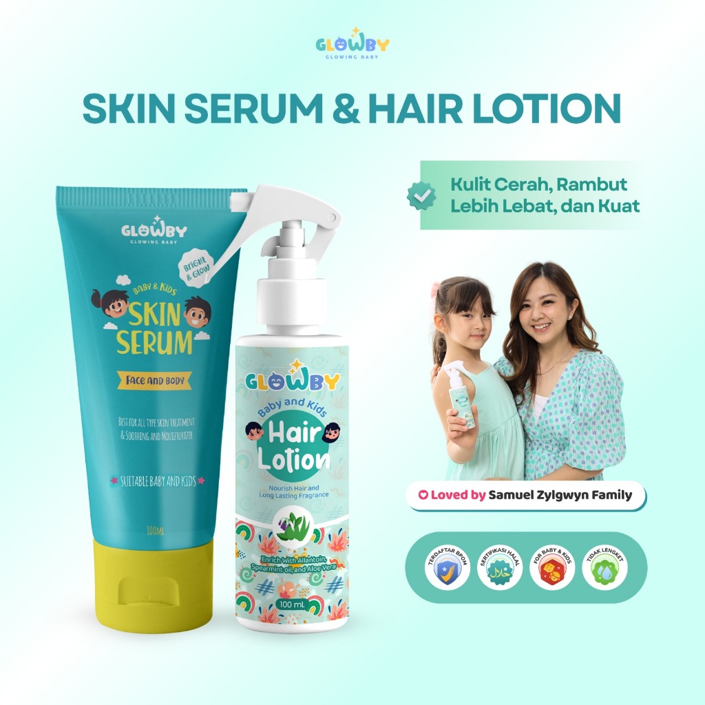 (Glowby) Buy Skin Serum Free Hair Lotion For Baby And Kids No Pouch No Mainan