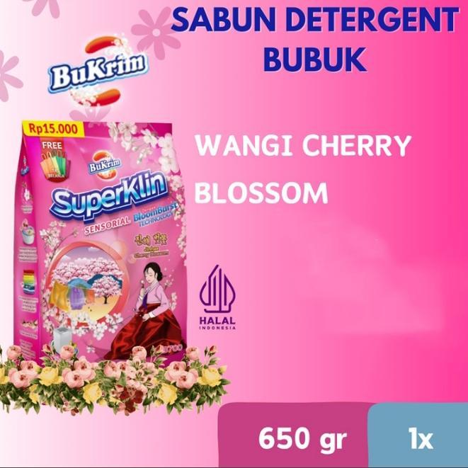 Detergen bubuk BUKRIM SUPERKLIN 650 G