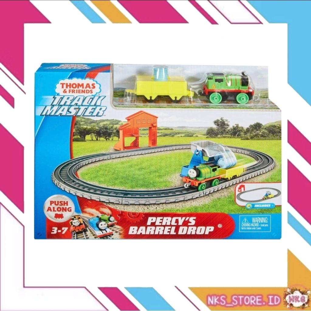 Thomas & Friends Track Master Percy's Barrel Drop Mainan Kereta Anak