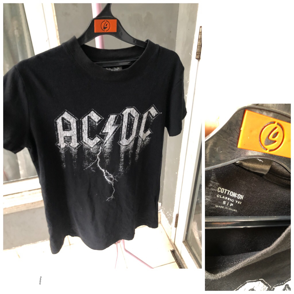 Kaos cotton on x acdc