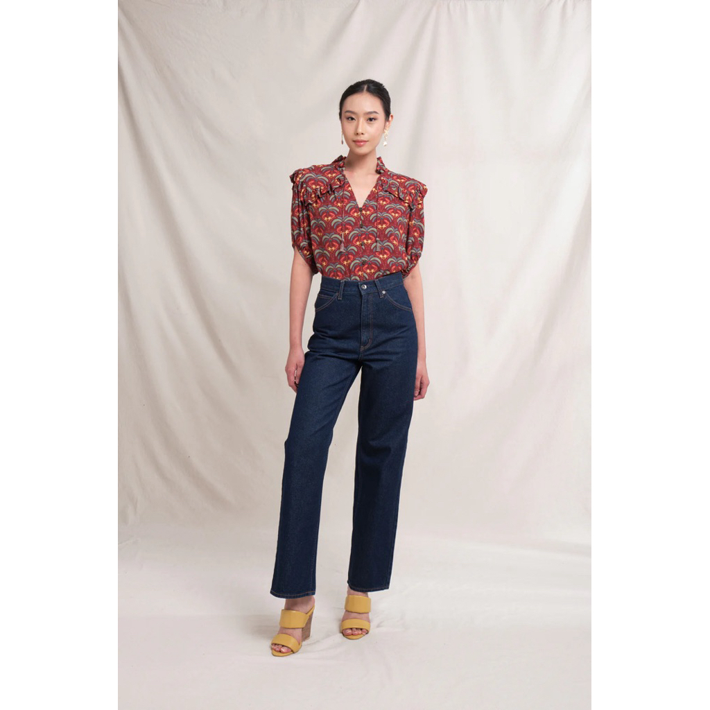 Bahagia Carol Top in Red Tatiala size XS Baha Gia