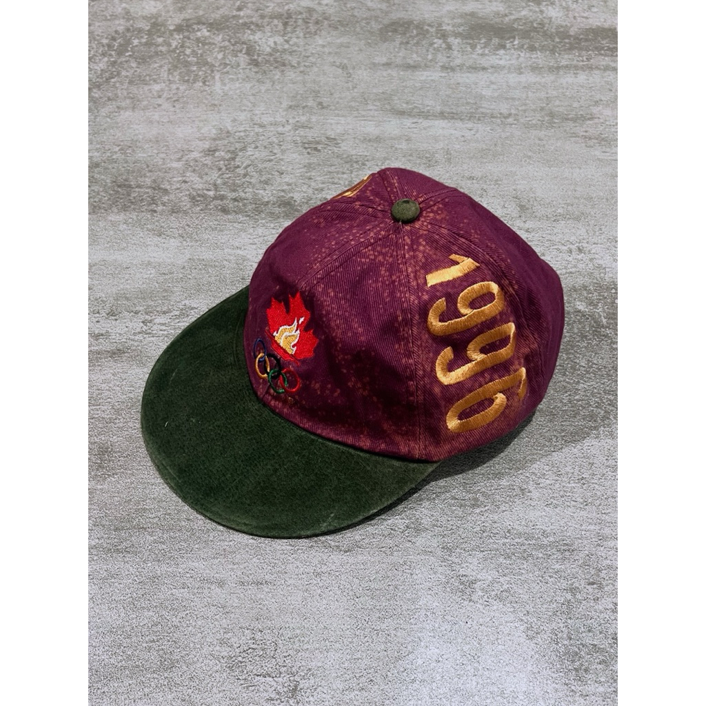 2nd ori || Topi Vintage Strapback Atlantic 1996 Olympic Team Canada