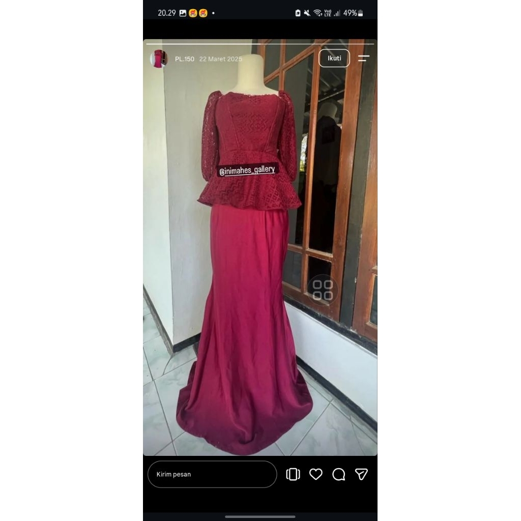 BAJU NYANYI / GAUN NYANYI