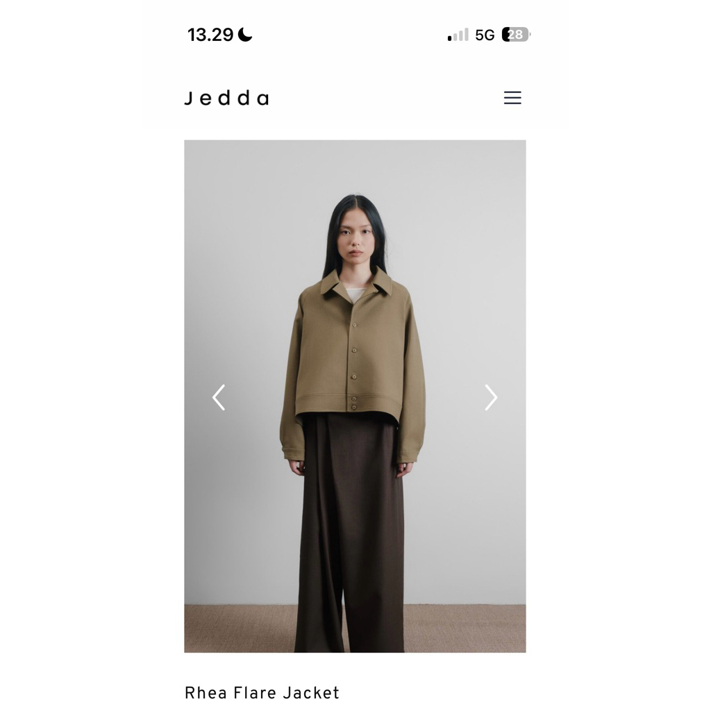 Jedda Rhea Flare Jacket Breen (HARGA INC ADMIN)