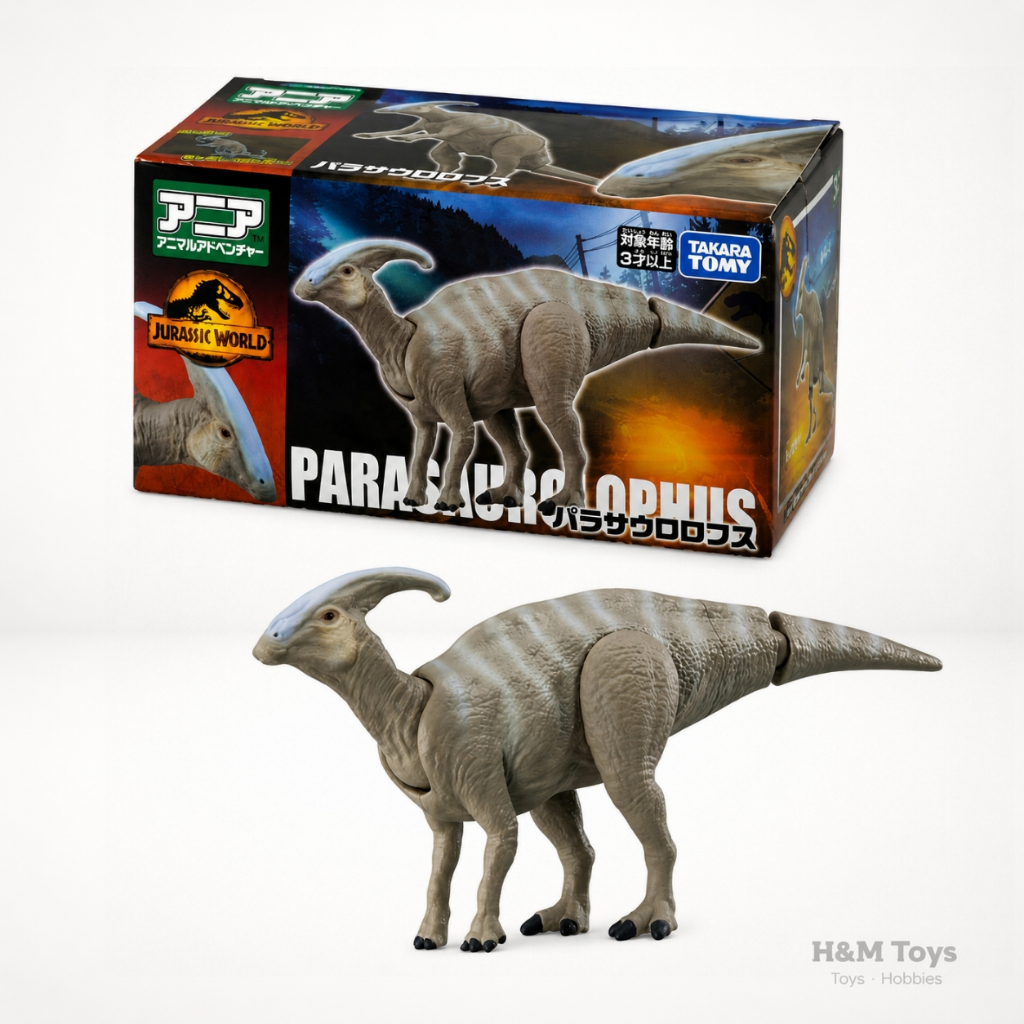 Takara Tomy Ania Jurassic World Parasaurolophus - Koleksi Figure Jurassic Dinosaurus