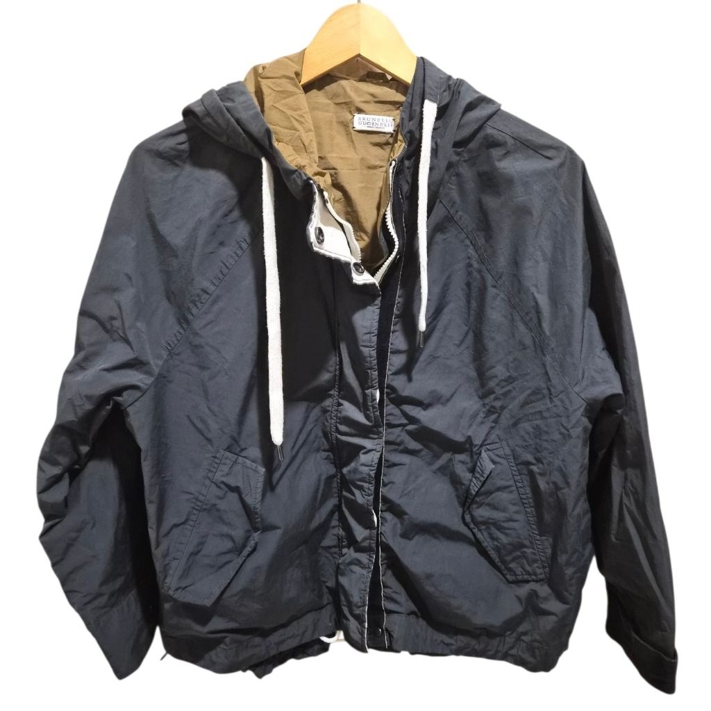 Brunello cucinelli bomber zip-up jacket