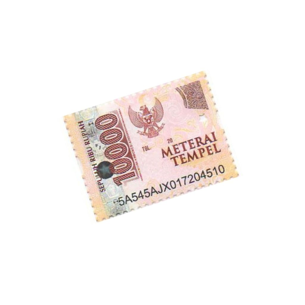 Materai 10000, Materai 10 ribu original