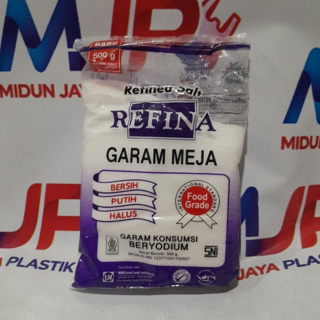 Garam Meja Refina 500 Gr Garam Beryodium Refina 500 Gr