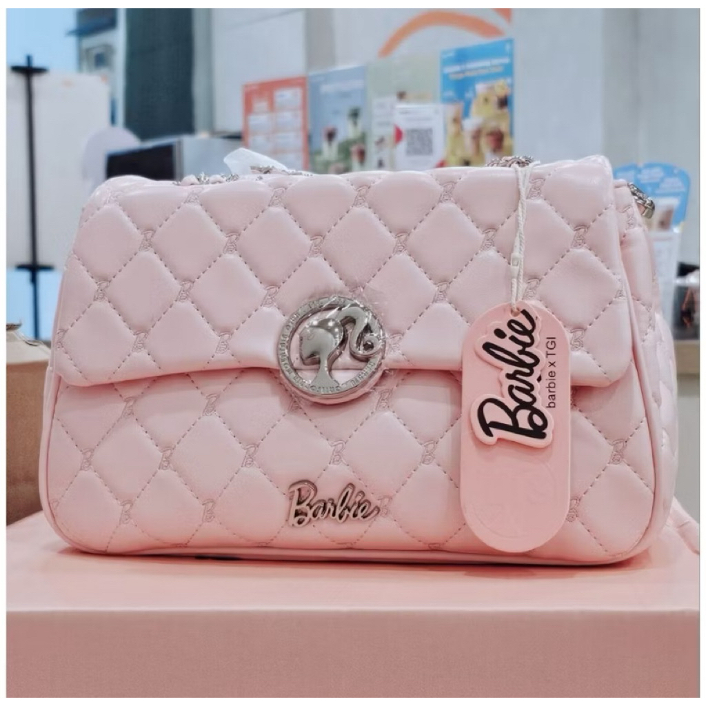 TAS BARBIE NIKMIR PINK CANTIK TAS BARBIE PILLOW ORIGINAL