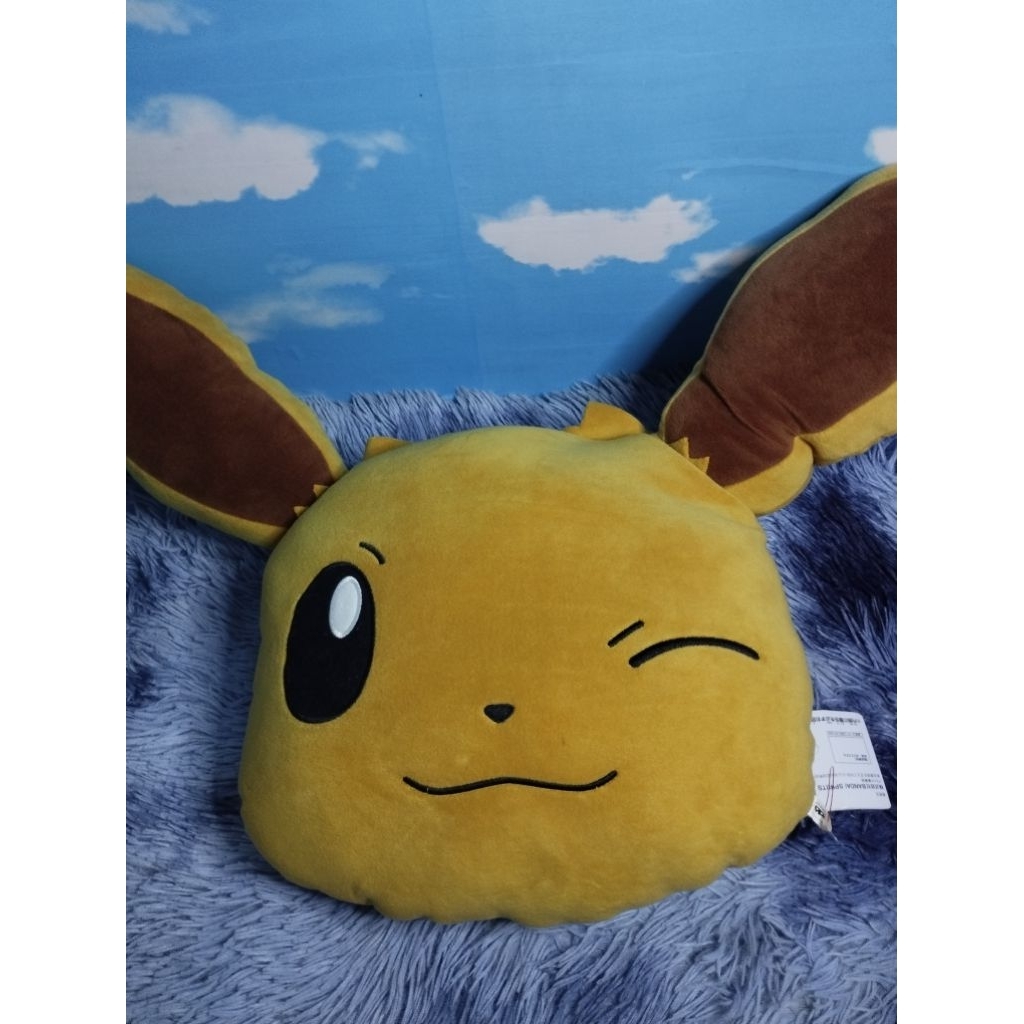BANPRESTO POKEMON EEVEE PLUSH Boneka Bantal Pokemon Eevee Kedip Original Banpresto Pokemon Plush Pok