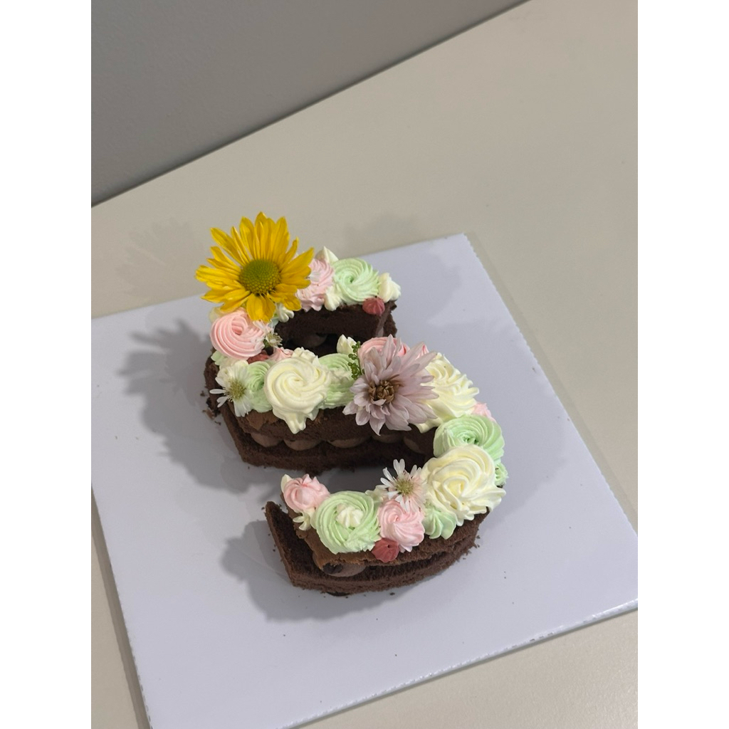 Letter Cake Huruf atau angka Costum