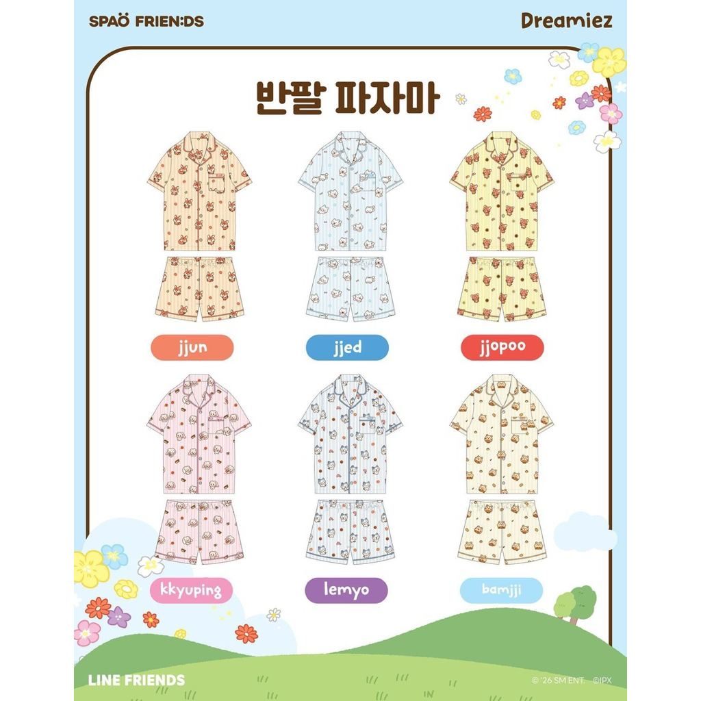 [DP PRE ORDER WAJIB BACA DESKRIPSI PRODUK] PAJAMAS NCT DREAM X SPAO LINE FRIENDS RENJUN JENO HAECHAN