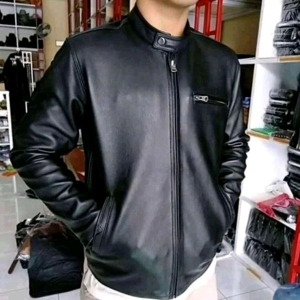 Jaket Pria Kulit Asli Sapi Model in Garut Losban