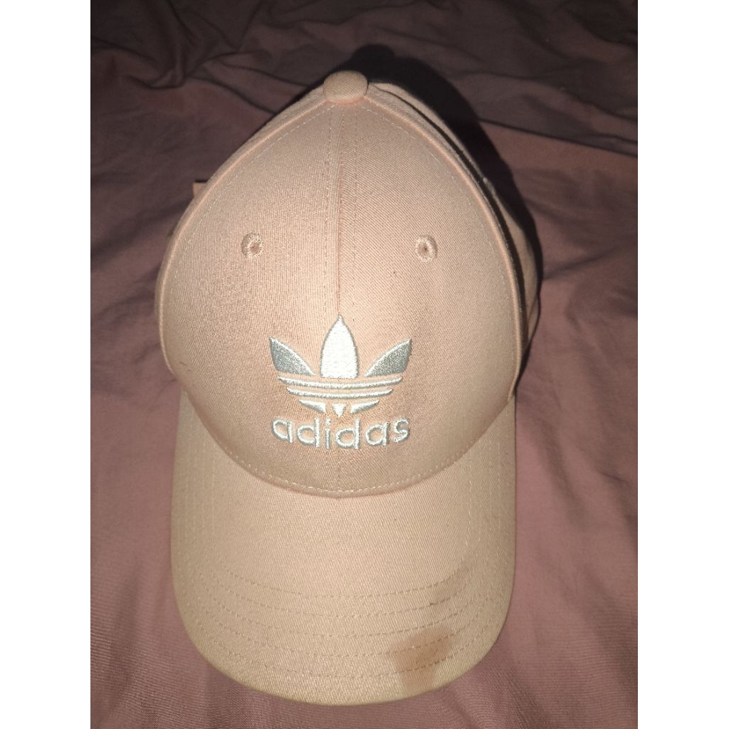 Topi Baseball Adidas Ori Pink Peach Lembut (Trefoil Metal Logo)(Preloved)