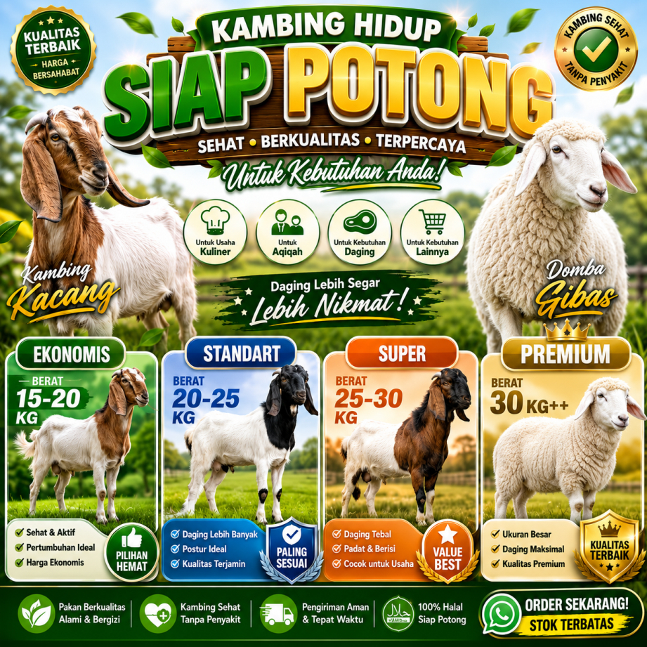Kambing, Domba, Kambing Hidup, Domba Hidup, Kambing Aqiqah, Domba Aqiqah, Kambing Aqiqoh, Domba Aqiq