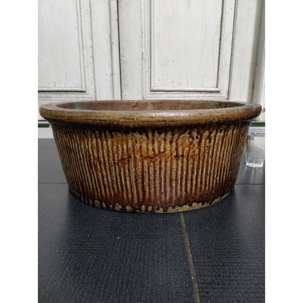 Guci kuno china dinasti Ming keramik dia45cm