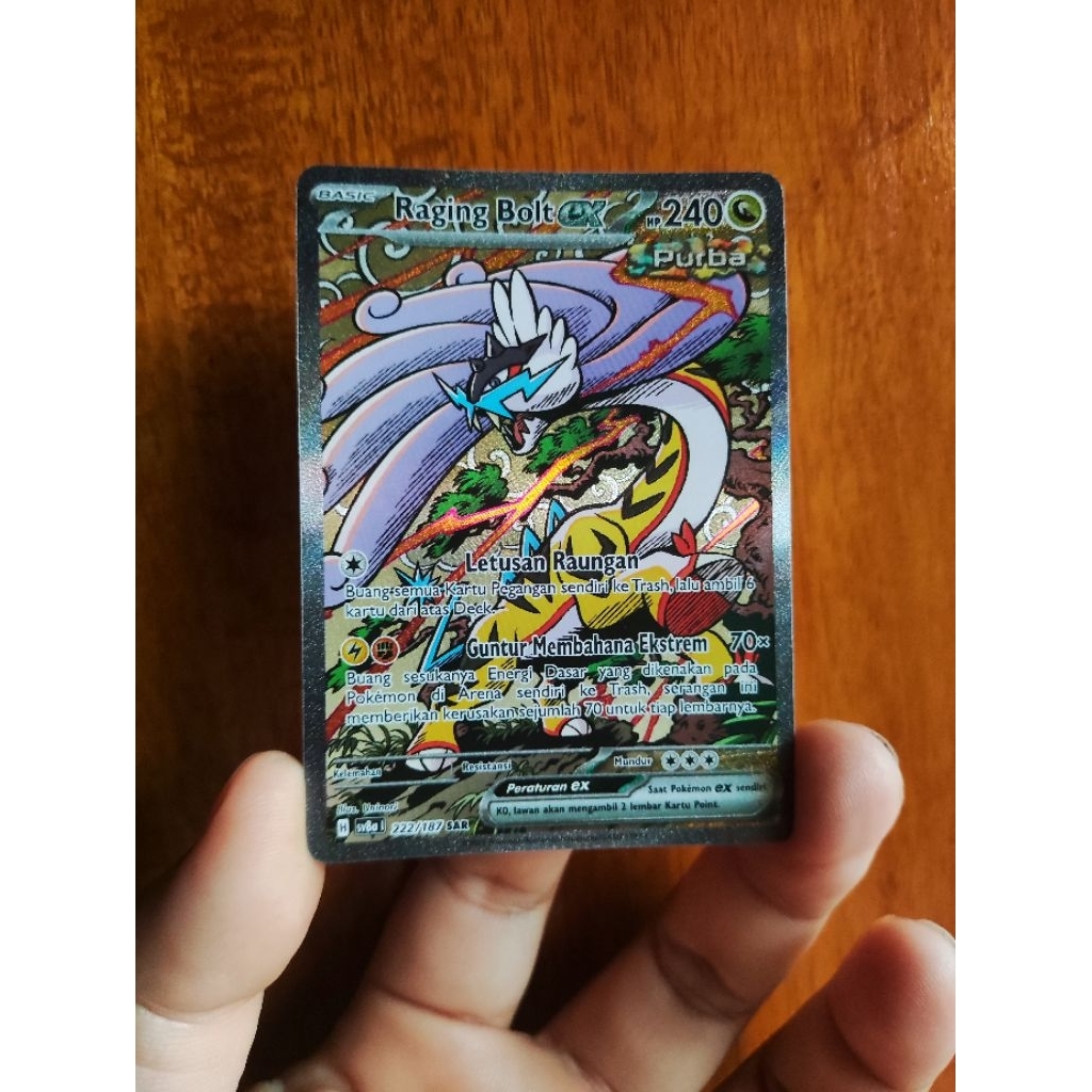 Kartu Pokemon Raging Bolt SAR