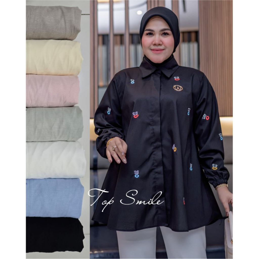 Winody Atasan Top Smile Blus Winody