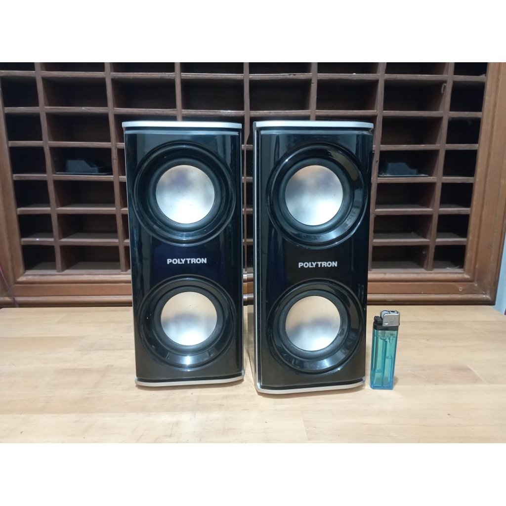 Speaker Pasif Satelit Polytron ( 3" inch Dobel Driver ) Sepasang.