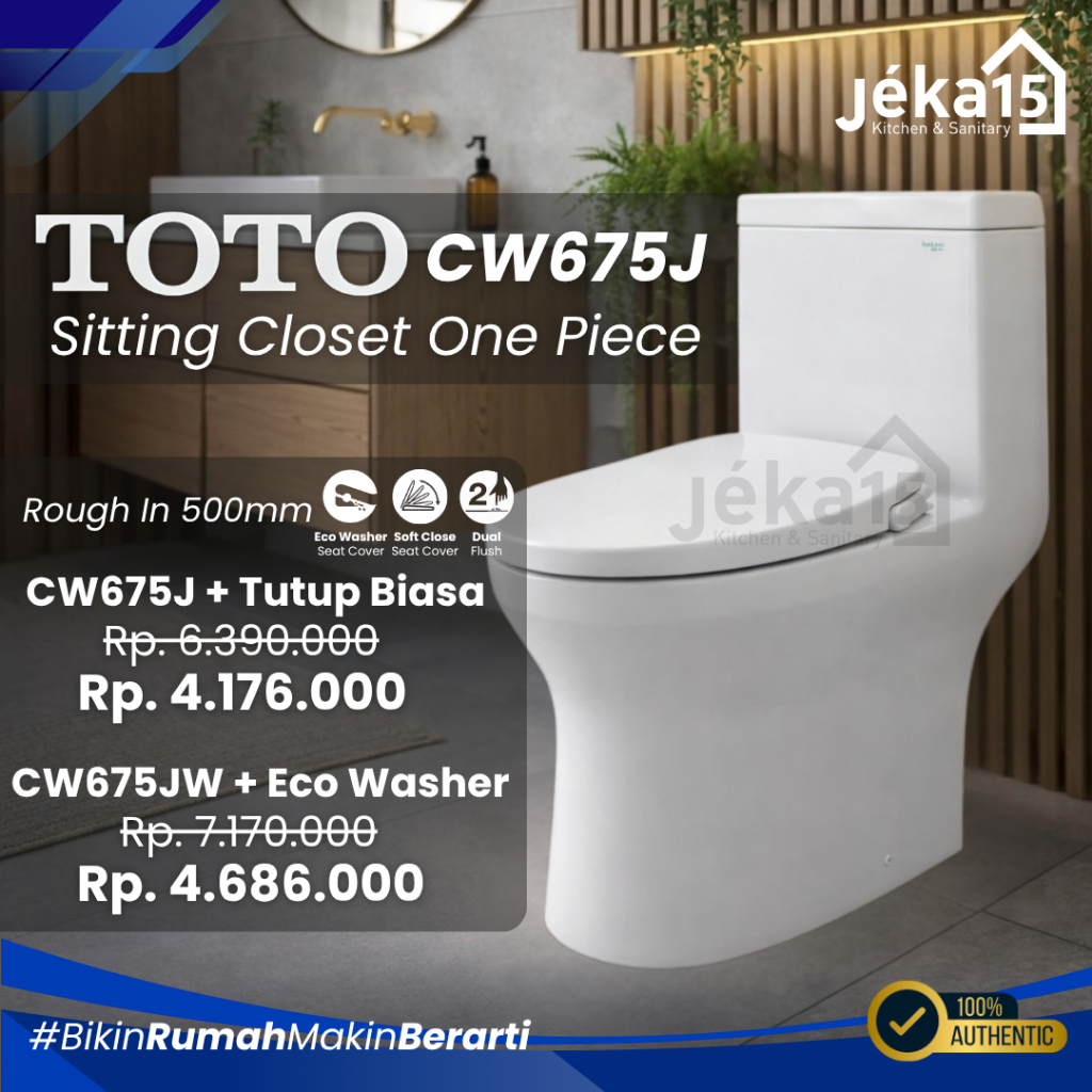 JEKA15 - TOTO CW675J  CLOSET DUDUK