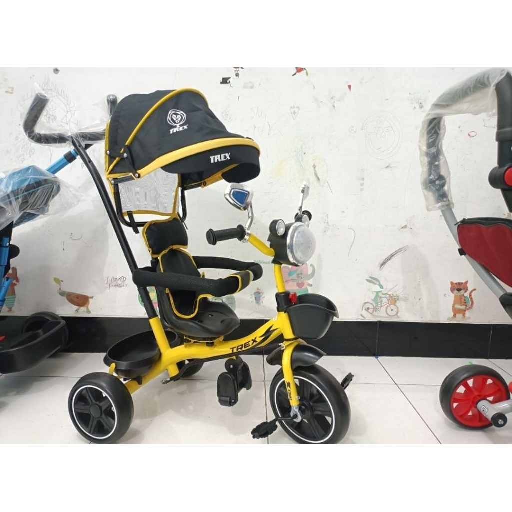 SEPEDA RODA 3 TREX DENGAN MUSIK DAN LAMPU BISA HADAP BELAKANG