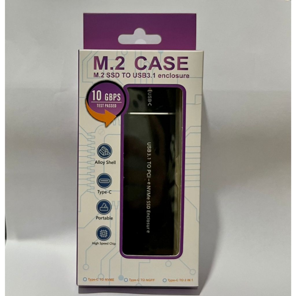 Casing SSD M.2 Nvme Enclosure USB 3.1