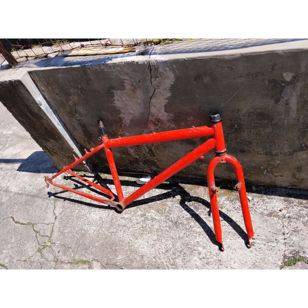 FRAME FORK SEPEDA MTB 26 KASHIMAX SIZE 14,5" LANGKA ANTING DO RD HEADTUBE OVERSIZE RARE