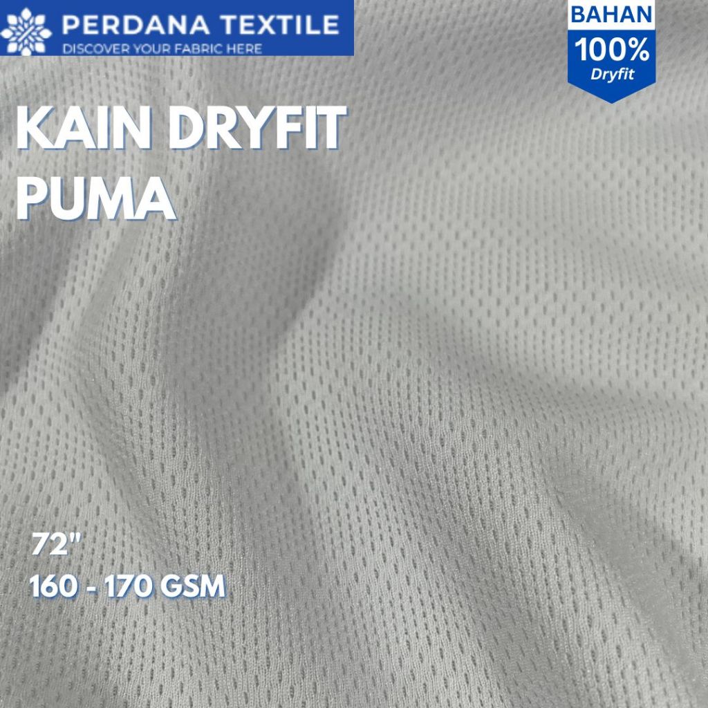 Kain Jersey Dryfit Puma Ecer 72" Premium Jersey Dryfit Perdana Textile