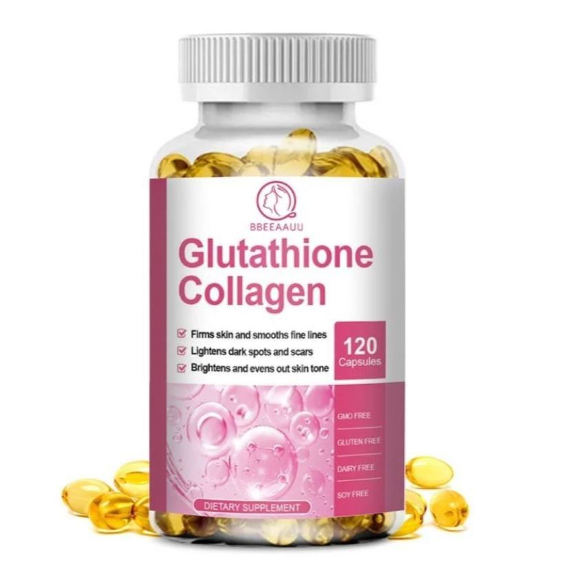 Glutathione Collagen Capsule Whitening Skin Anti Aging Collagen Glow / Pemutih Badan - Brewok Daddy