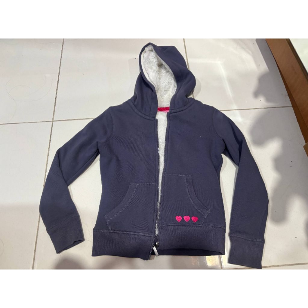 Jacket Jaket Ungu Bulu-bulu anak perempuan Purple remaja dingin winter cold girls women woman