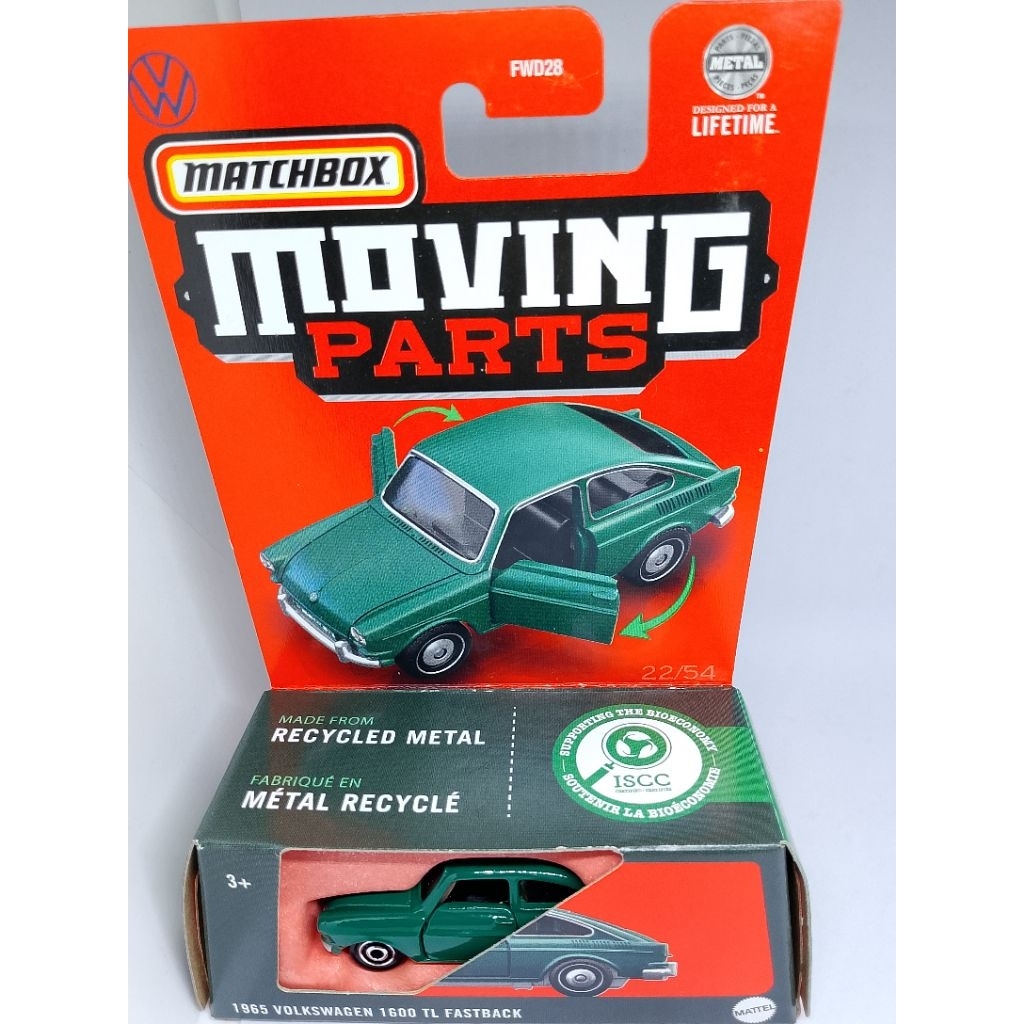 matchbox moving parts 1965 Volkswagen 1600 TL Fastback