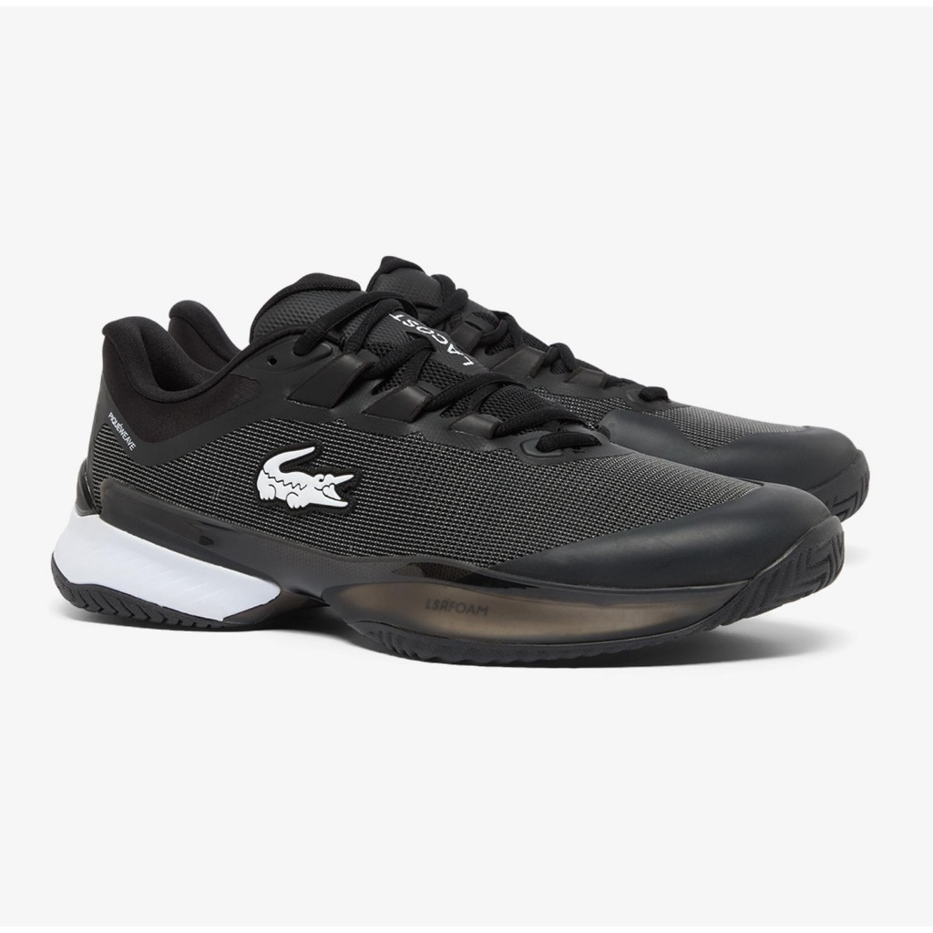 Sepatu Tenis Lacoste AG-LT Ultra Black White Men Lacoste Tennis Shoe Sepatu Padel Lacoste AG-Ultra B
