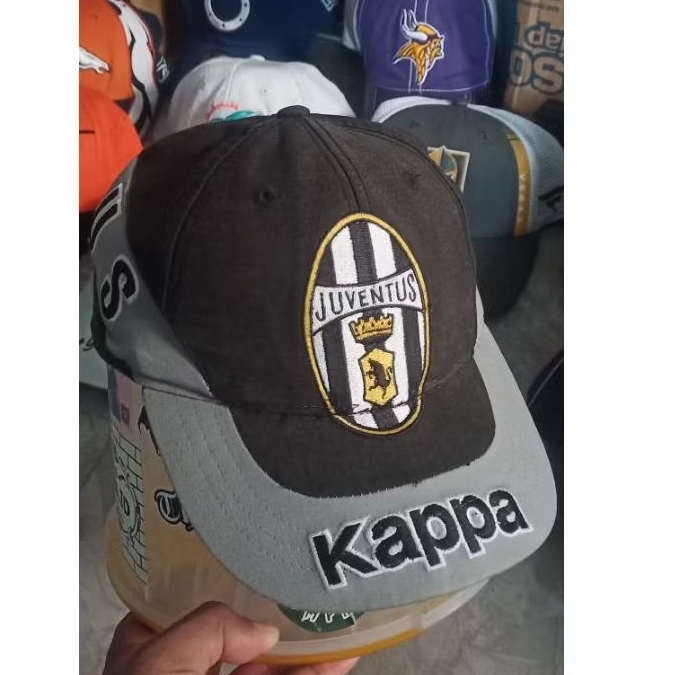 Topi Juventus Kappa vintage blokhat big logo
