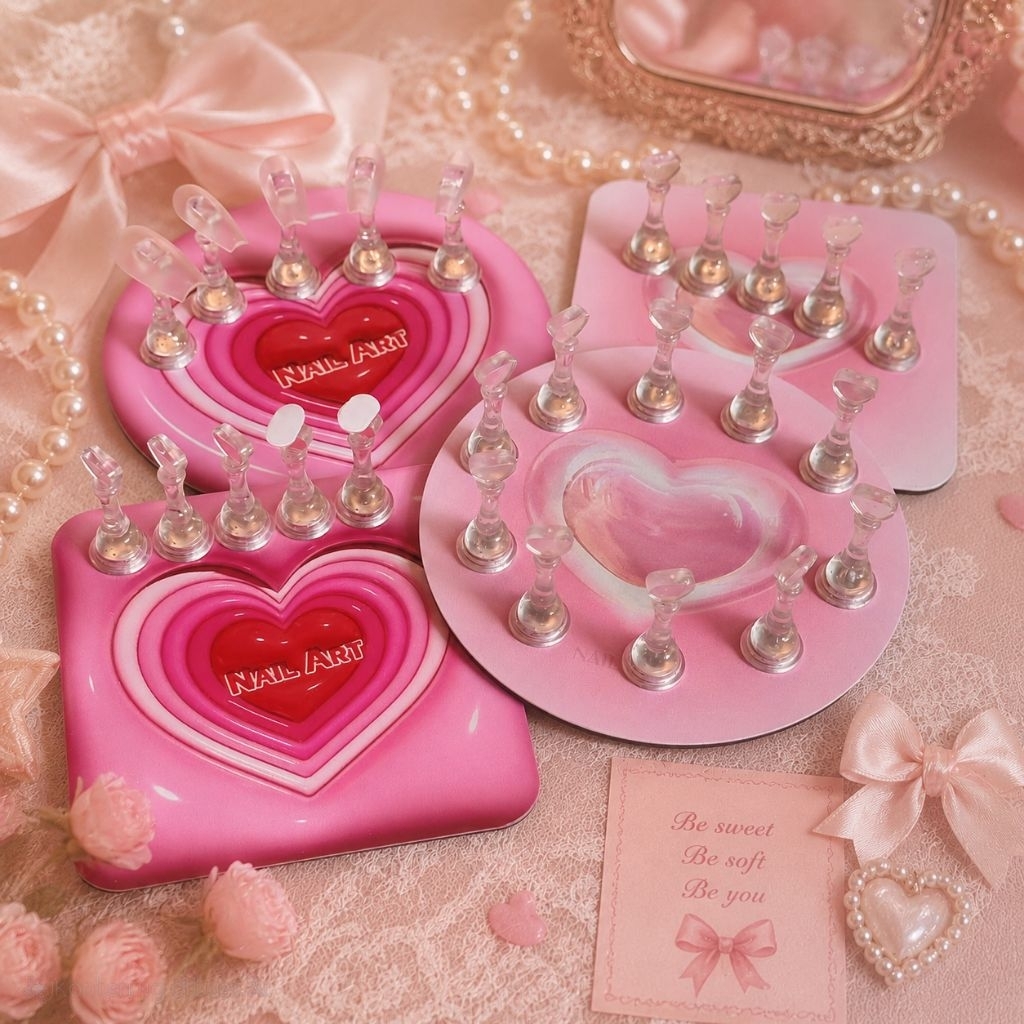 Nail Holder Alas Stand Kuku Aesthetic Coquette Lucu - Alas Nail Holder dan Stand