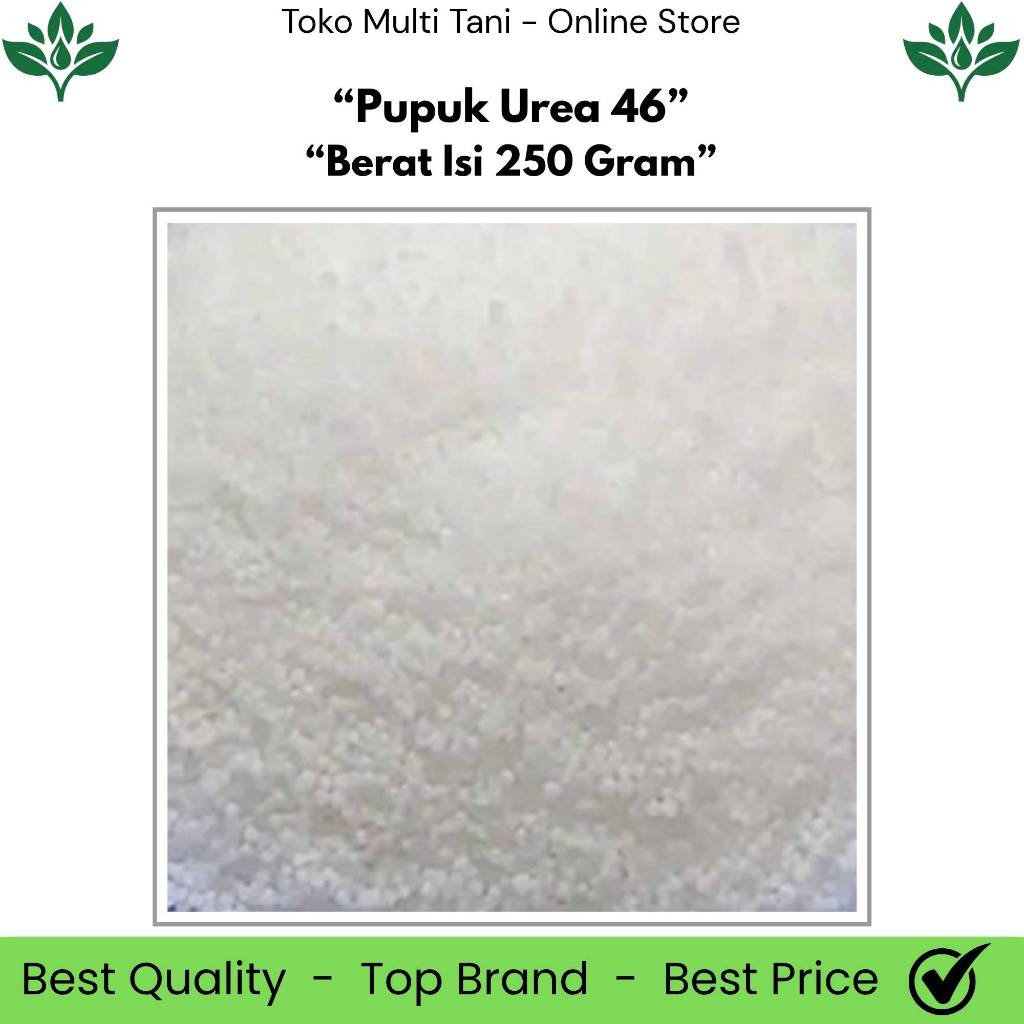 Pupuk Urea 46 Berat Isi 250 Gram - Pupuk Urea N 46 - Pupuk Urea - Pupuk Urea Putih - Pupuk Urea 1 Kg