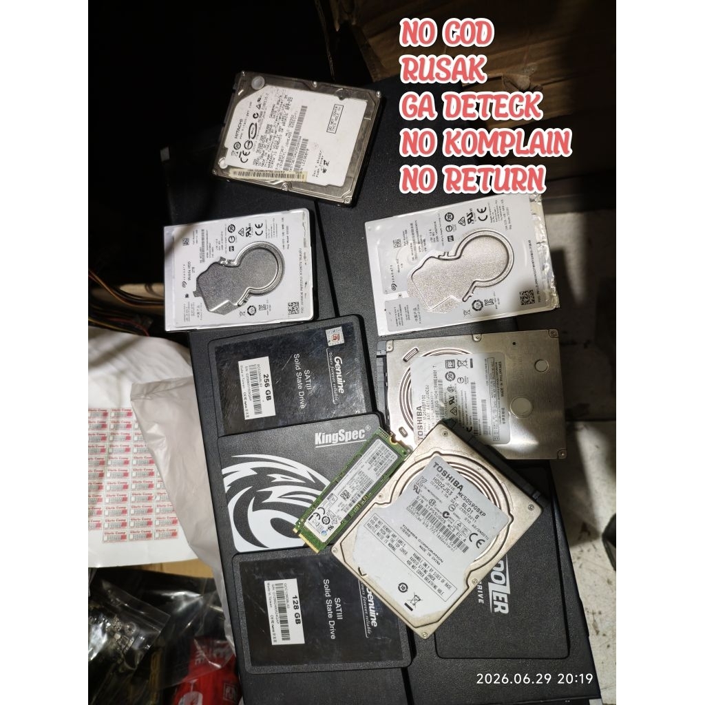 HDD SSD NVME RUSAK/NO DETECT