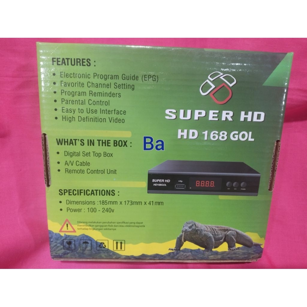SET TOP BOX SUPER HD HD 168 GOL